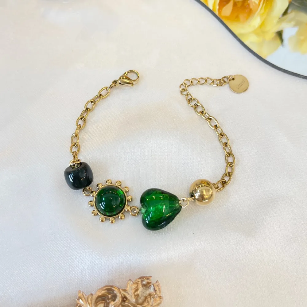 Cuore-Bracciale in Acciaio con Chiusura - BAC-765-85