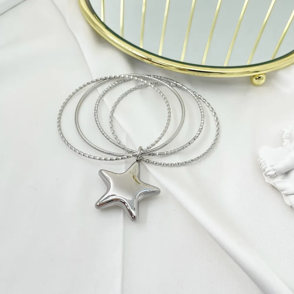 Stella-Bracciali Multifili Rigidi in Acciaio - BAR-103-AA3367B