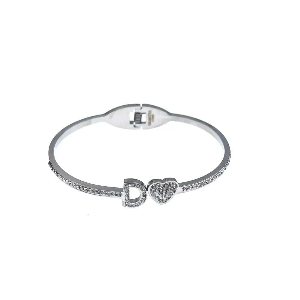 Iniziale-Bracciale Rigido in Acciaio - BAR413-1083