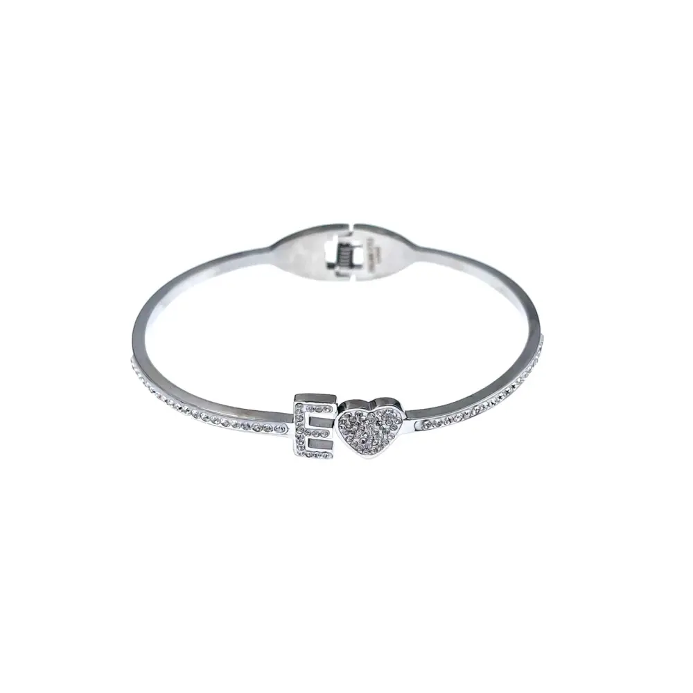 Iniziale-Bracciale Rigido in Acciaio - BAR413-1083