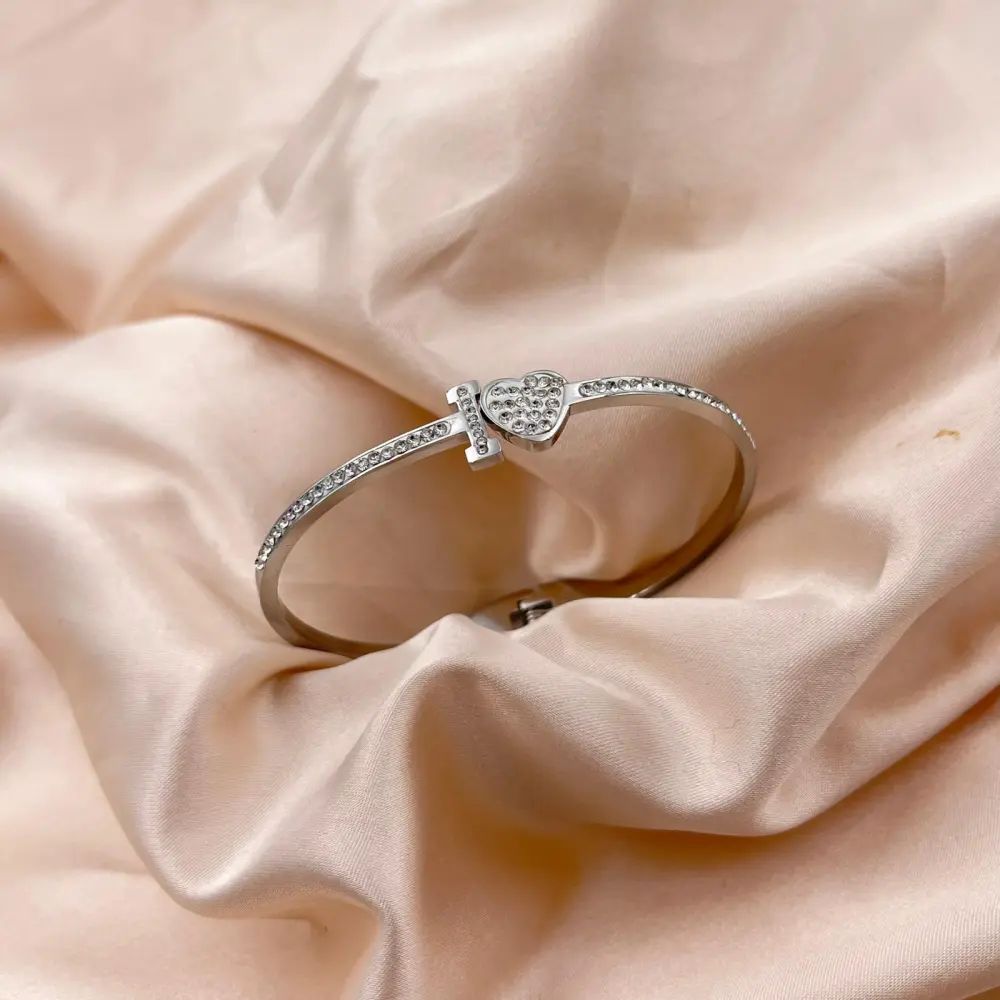 Iniziale-Bracciale Rigido in Acciaio - BAR413-1083