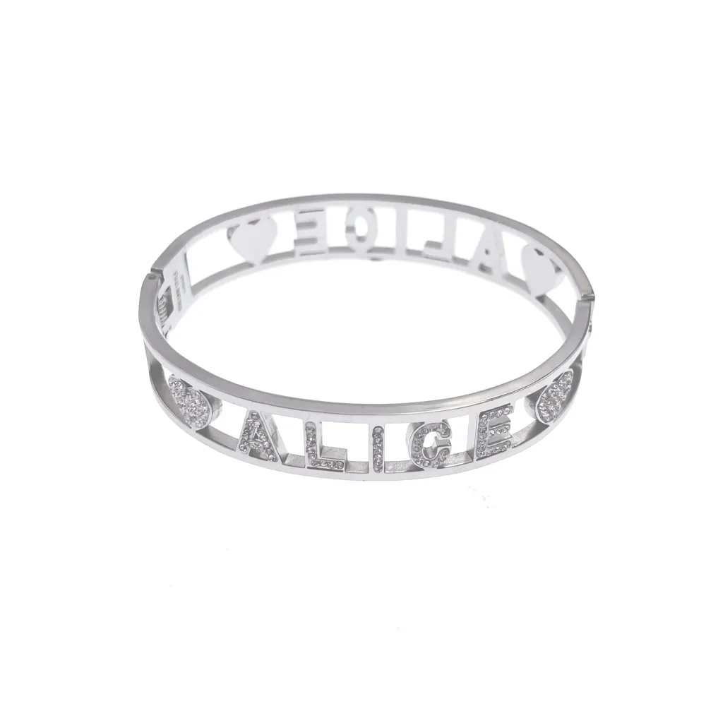 NOME-Bracciale Rigido in Acciaio - BAR413-67