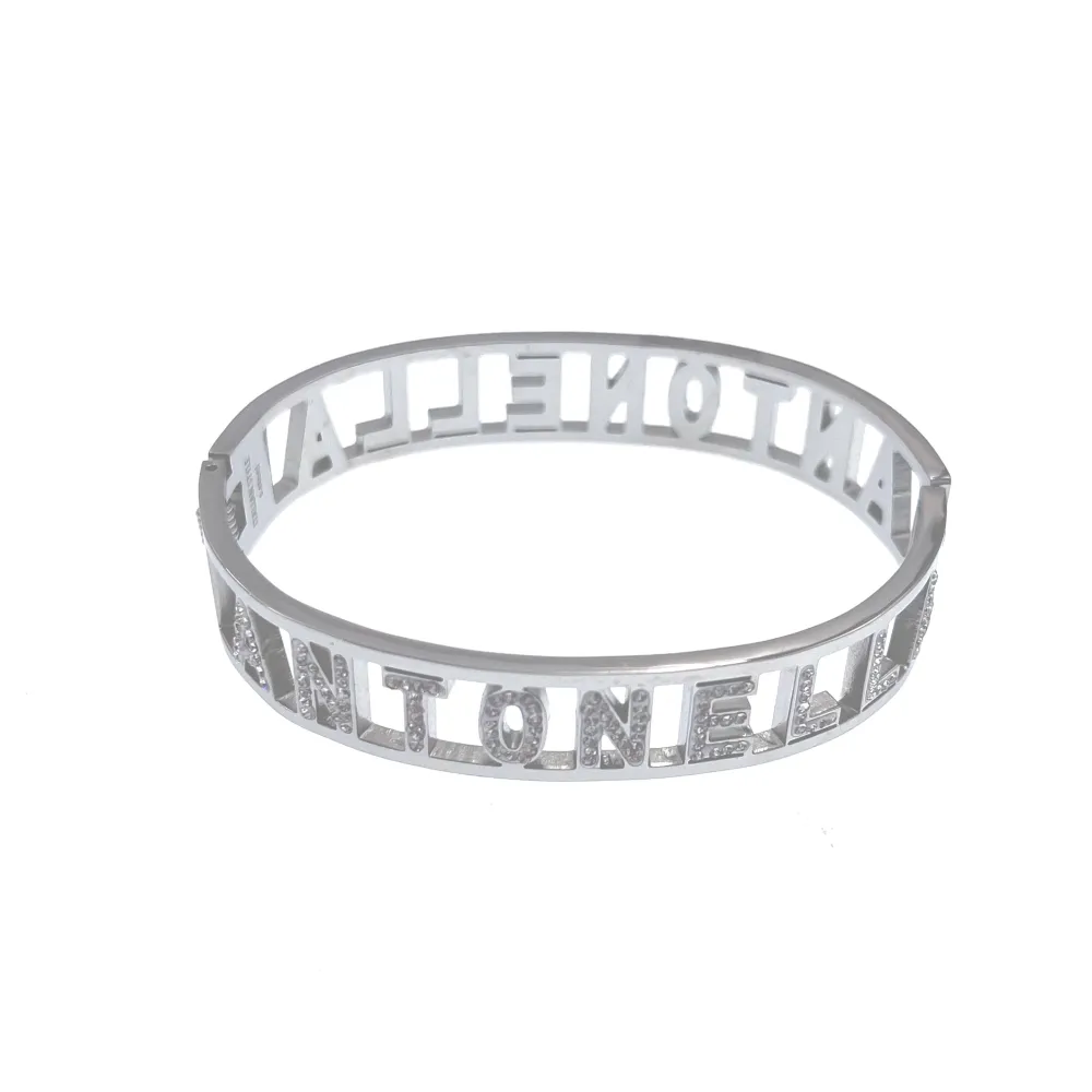 NOME-Bracciale Rigido in Acciaio - BAR413-67