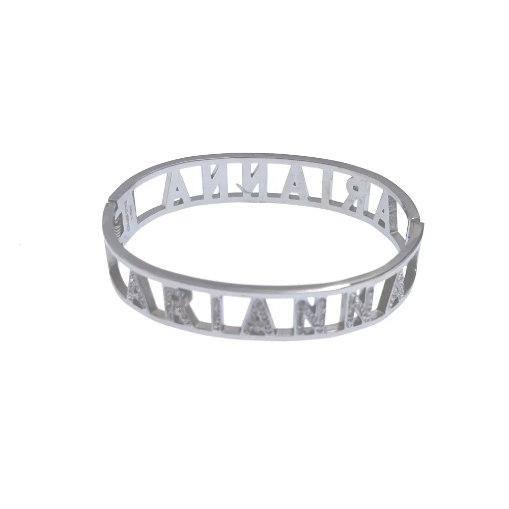 NOME-Bracciale Rigido in Acciaio - BAR413-67