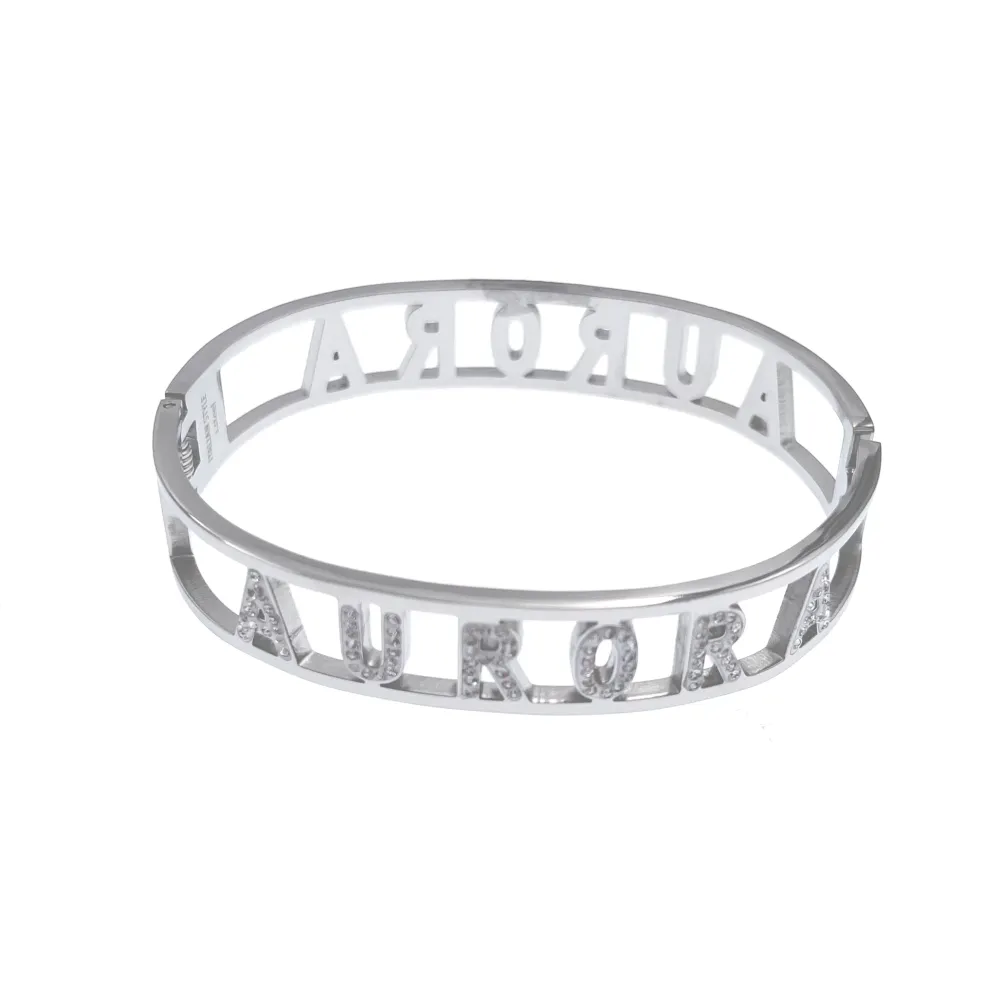 NOME-Bracciale Rigido in Acciaio - BAR413-67