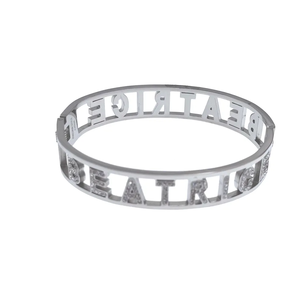 NOME-Bracciale Rigido in Acciaio - BAR413-67