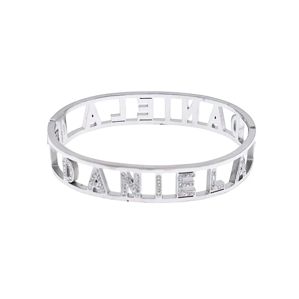 NOME-Bracciale Rigido in Acciaio - BAR413-67