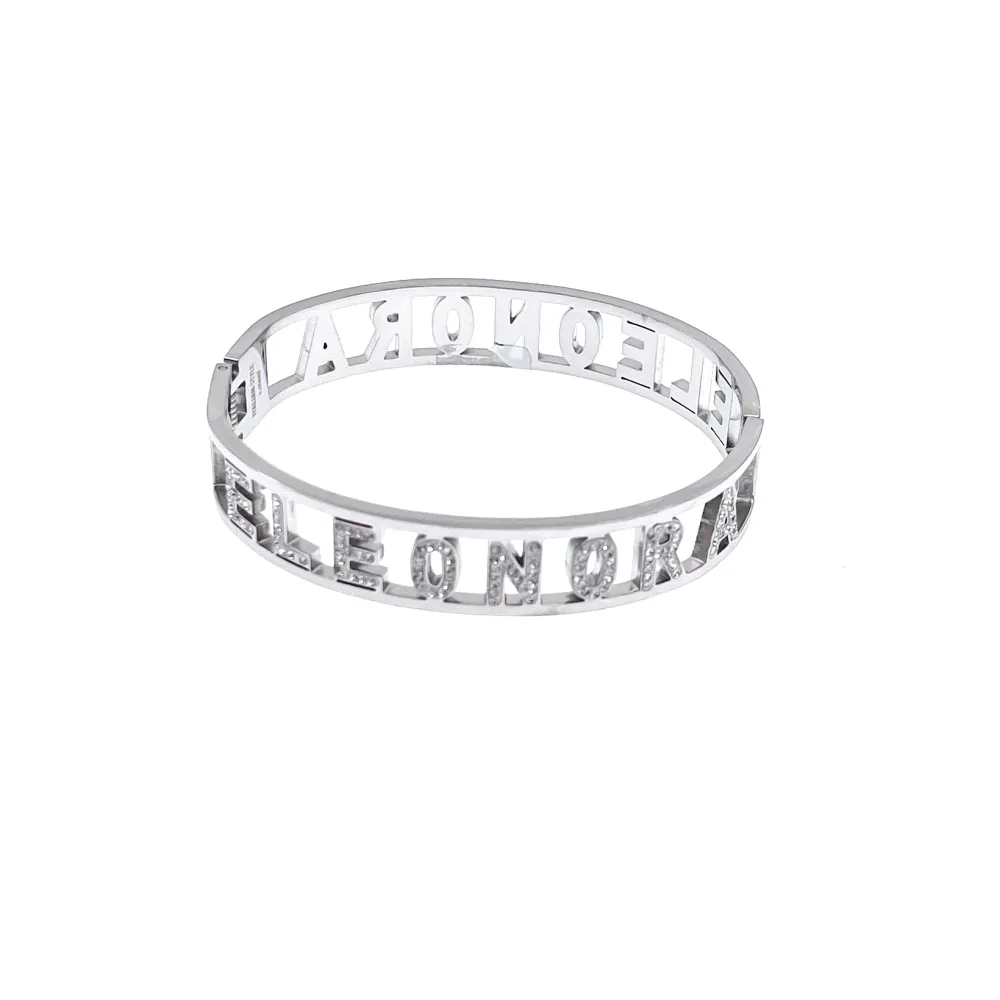 NOME-Bracciale Rigido in Acciaio - BAR413-67