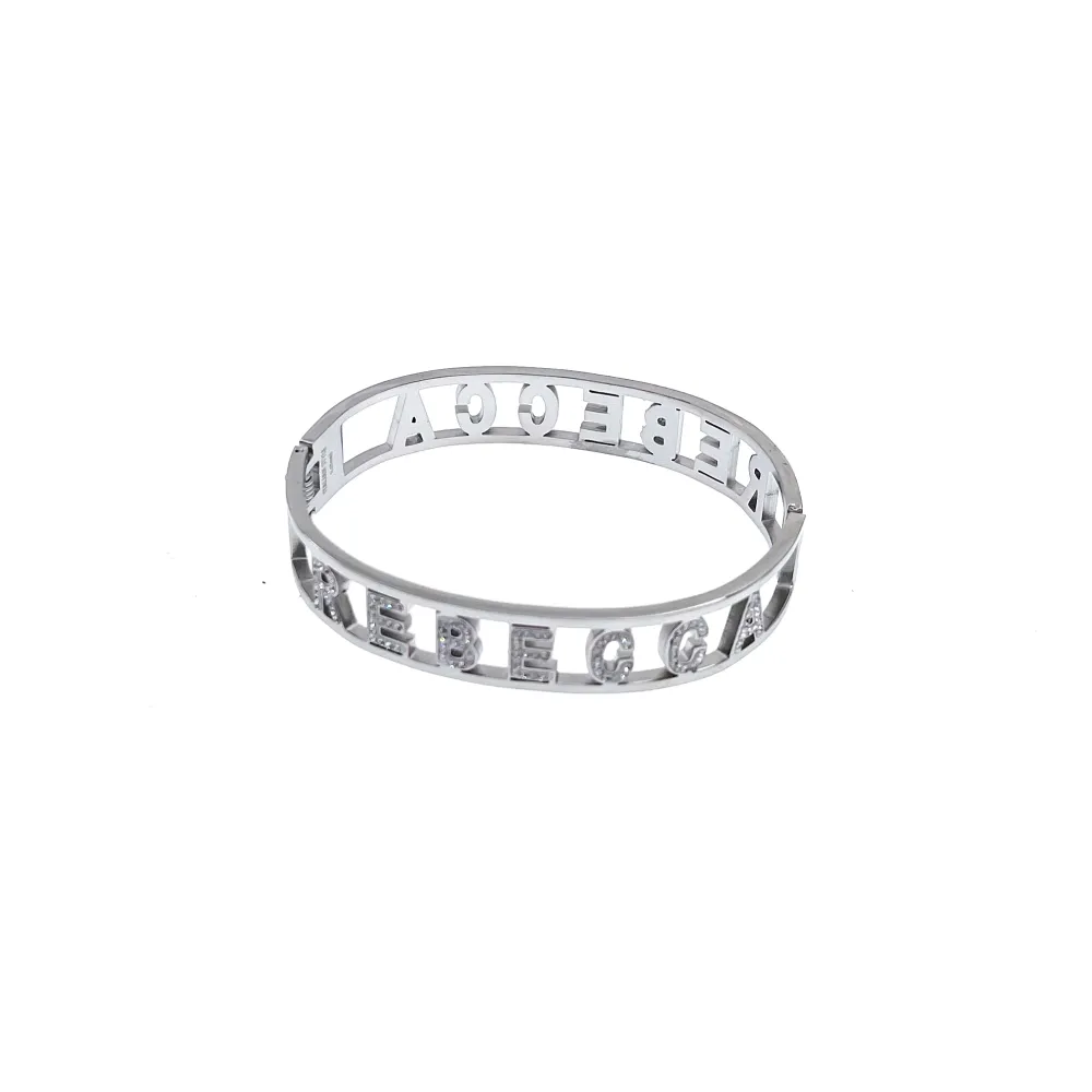 NOME-Bracciale Rigido in Acciaio - BAR413-67