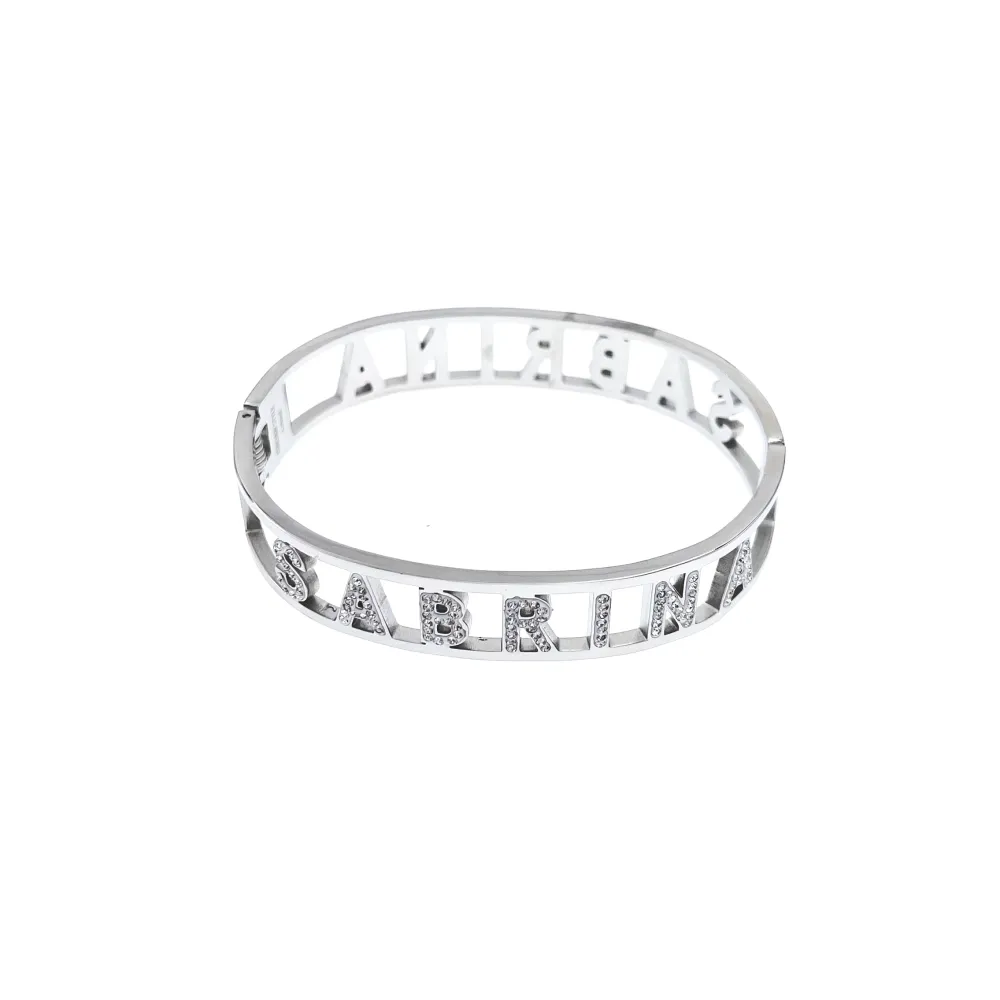 NOME-Bracciale Rigido in Acciaio - BAR413-67