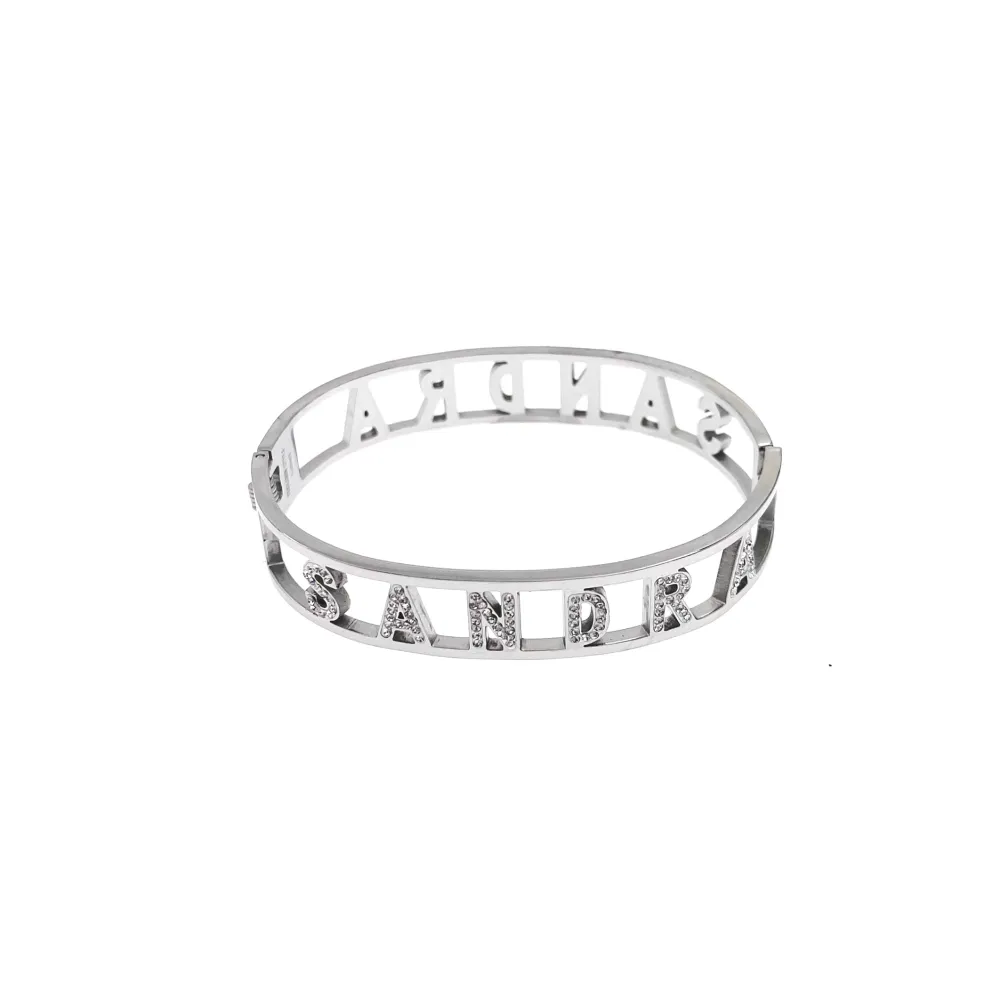 NOME-Bracciale Rigido in Acciaio - BAR413-67