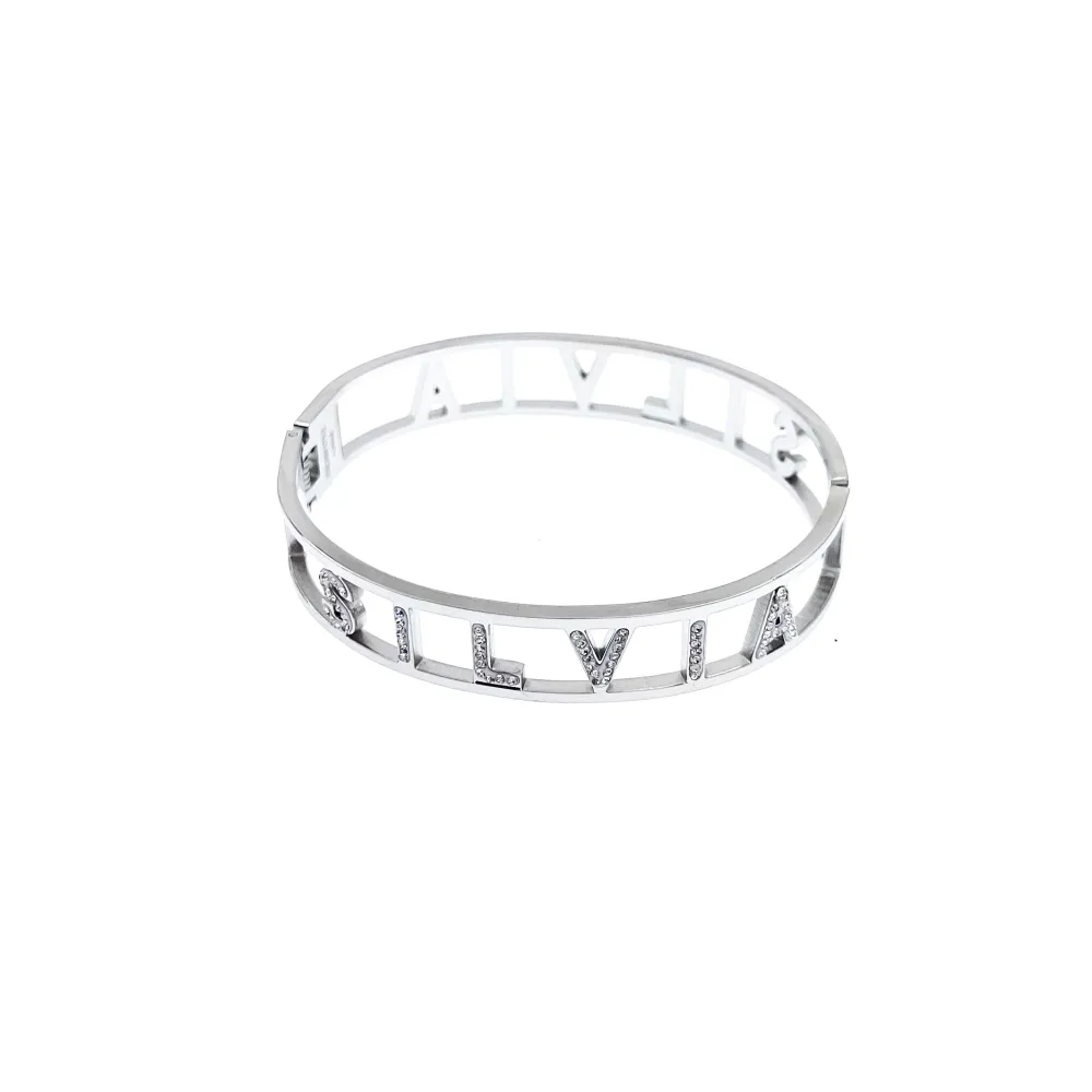 NOME-Bracciale Rigido in Acciaio - BAR413-67