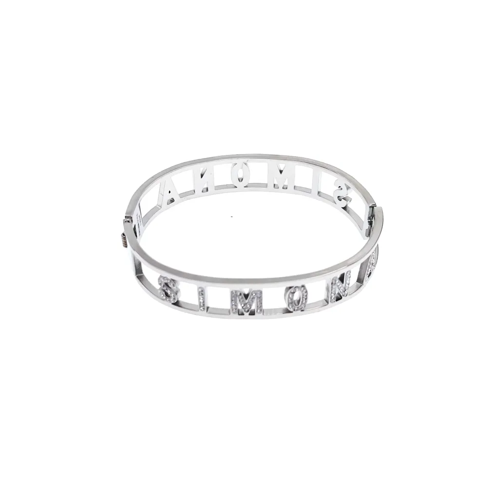 NOME-Bracciale Rigido in Acciaio - BAR413-67