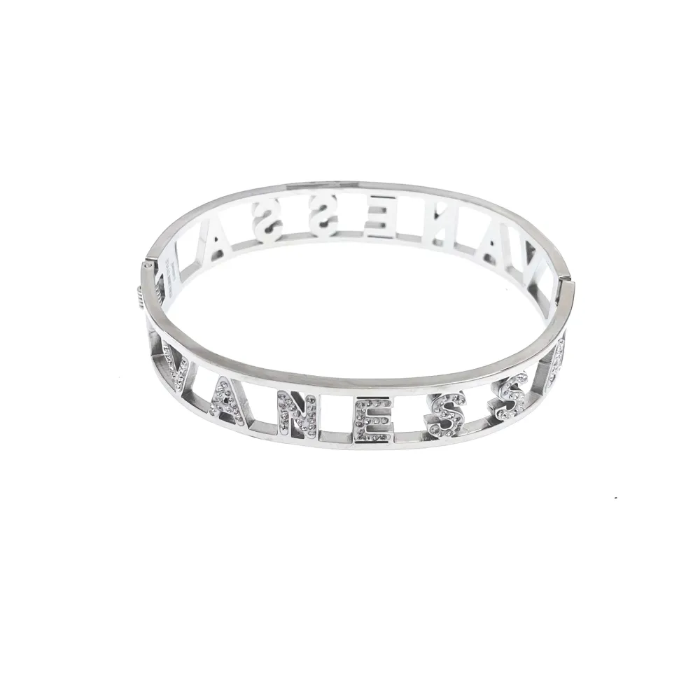 NOME-Bracciale Rigido in Acciaio - BAR413-67