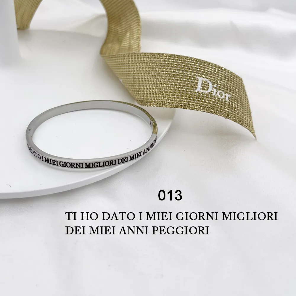 Bracciale rigido con le frasi da 1 a 27-Bracciale in Acciaoo - BAR-413-B60-1