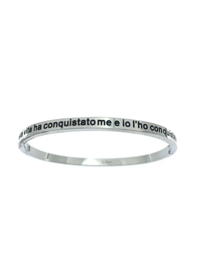 Bracciale rigido con le frasi da 1 a 27-Bracciale in Acciaoo - BAR-413-B60-1