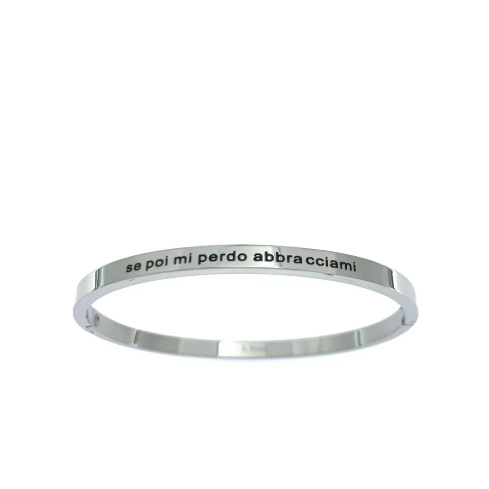 Bracciale rigido con le frasi da 1 a 27-Bracciale in Acciaoo - BAR-413-B60-1