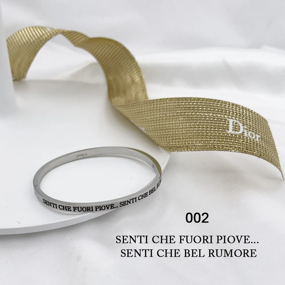Bracciale rigido con le frasi da 1 a 27-Bracciale in Acciaoo - BAR-413-B60-1