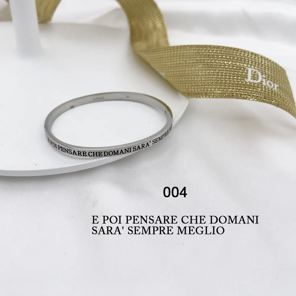 Bracciale rigido con le frasi da 1 a 27-Bracciale in Acciaoo - BAR-413-B60-1