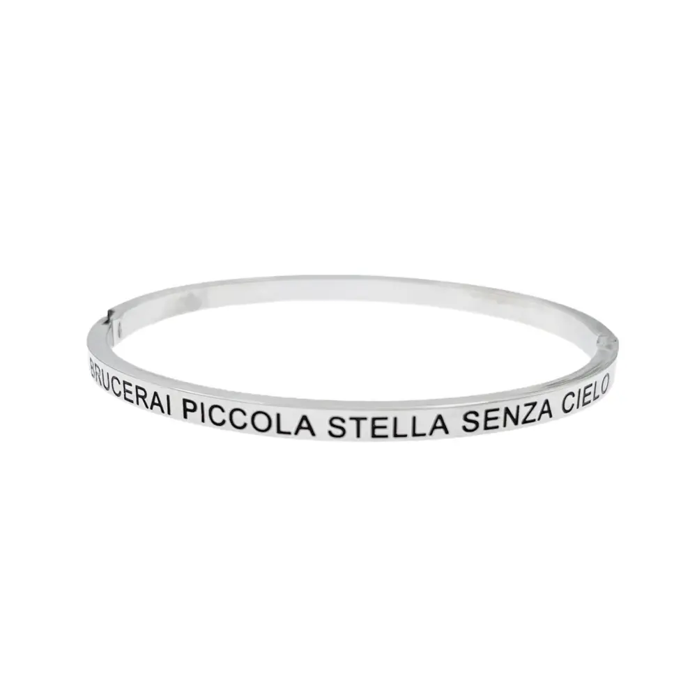 Bracciale rigido con le frasi da 1 a 27-Bracciale in Acciaoo - BAR-413-B60-1