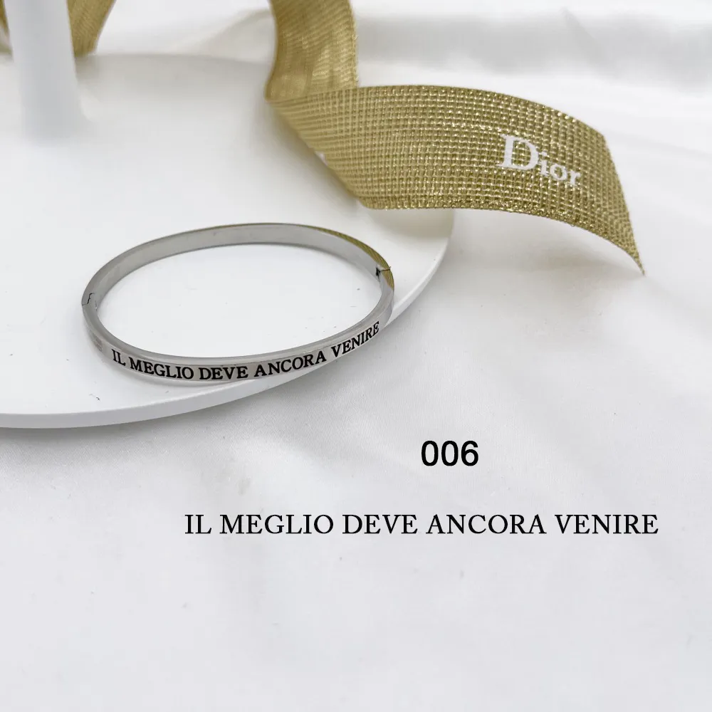 Bracciale rigido con le frasi da 1 a 27-Bracciale in Acciaoo - BAR-413-B60-1