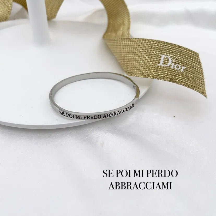 Bracciale a Catena in Acciaio - BAR7751-Scritte da N.1 a 25- Bracciale Rigido in Acciaio