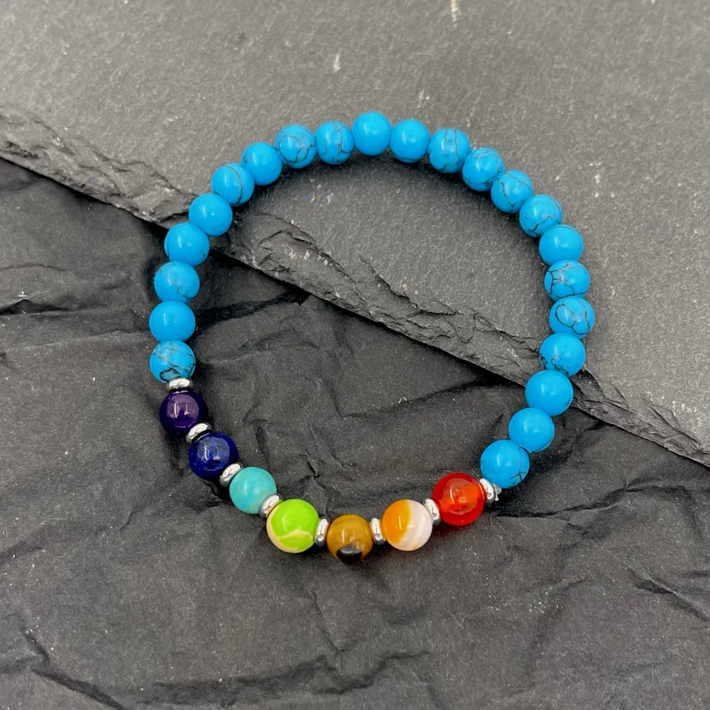 Pallina Semplice 6mm-Bracciale Elastico in Acciaio da Uomo - BAU-480-R30 6mm