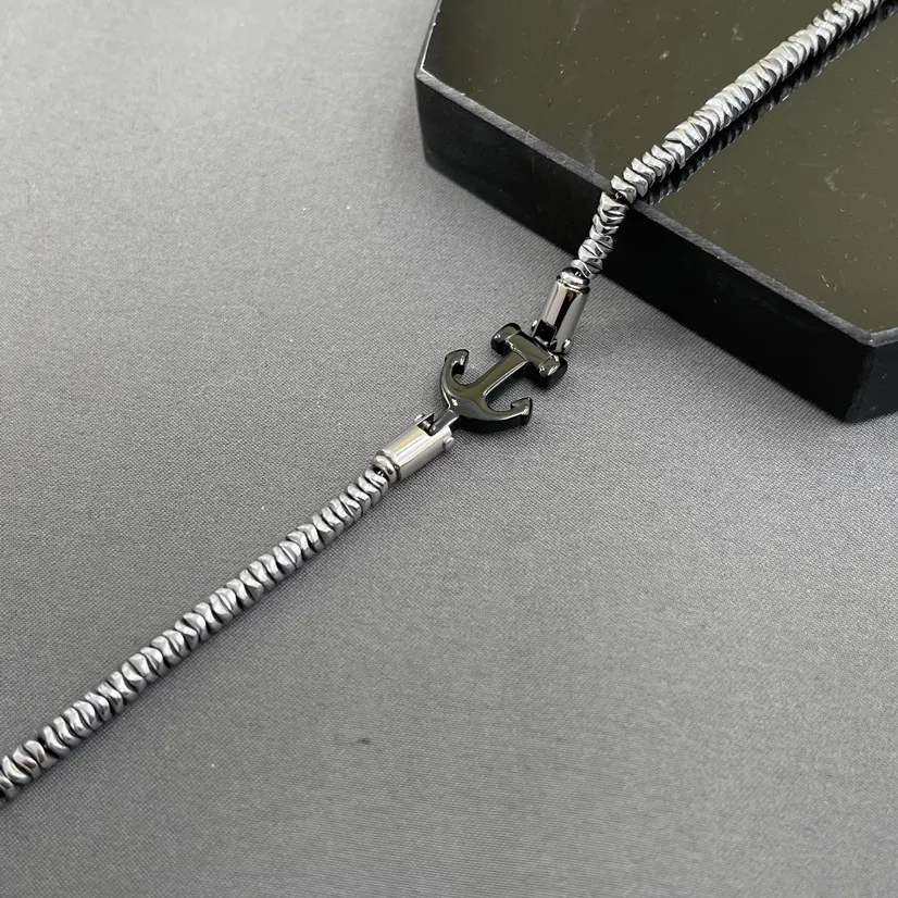 A'ncora-Bracciale in Acciaio da Uomo - BAU-600-B118A