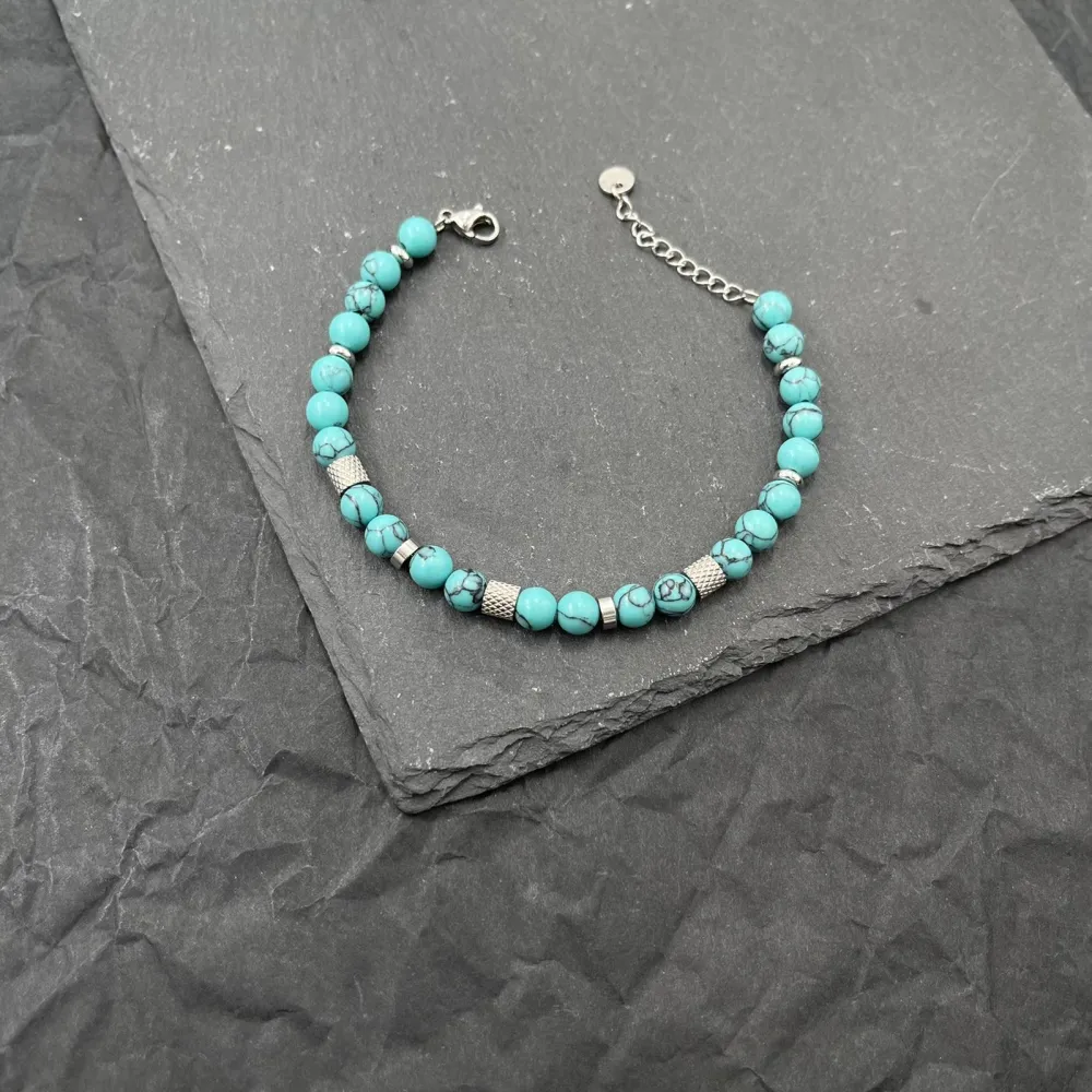 Pietrine-Bracciale in Acciaio da Uomo - BAU-600-B173