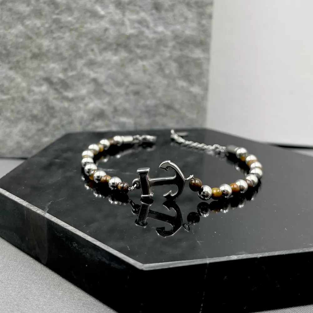 A'ncora-Bracciale in Acciaio da Uomo - BAU-600-B210