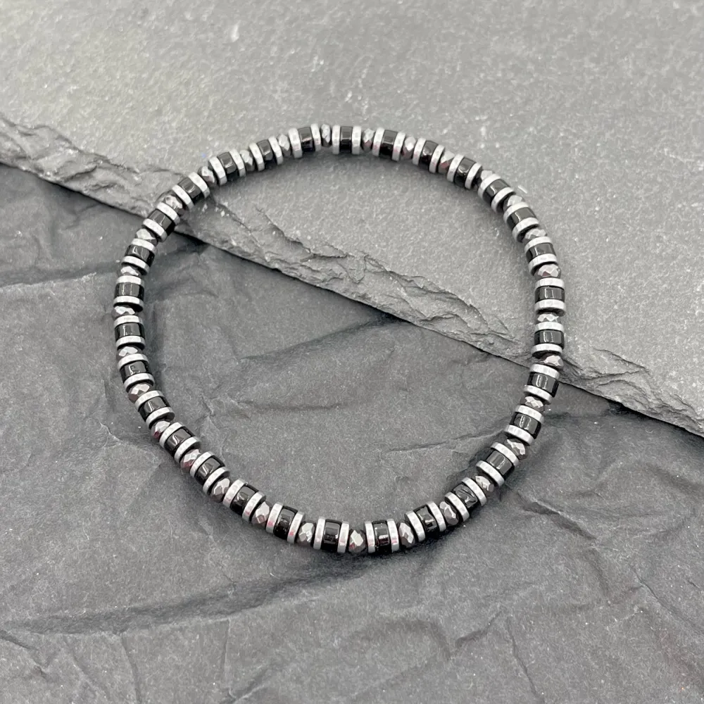 Semplice-Bracciale Elastico in Acciaio da Uomo - BAU-600-BMS30080