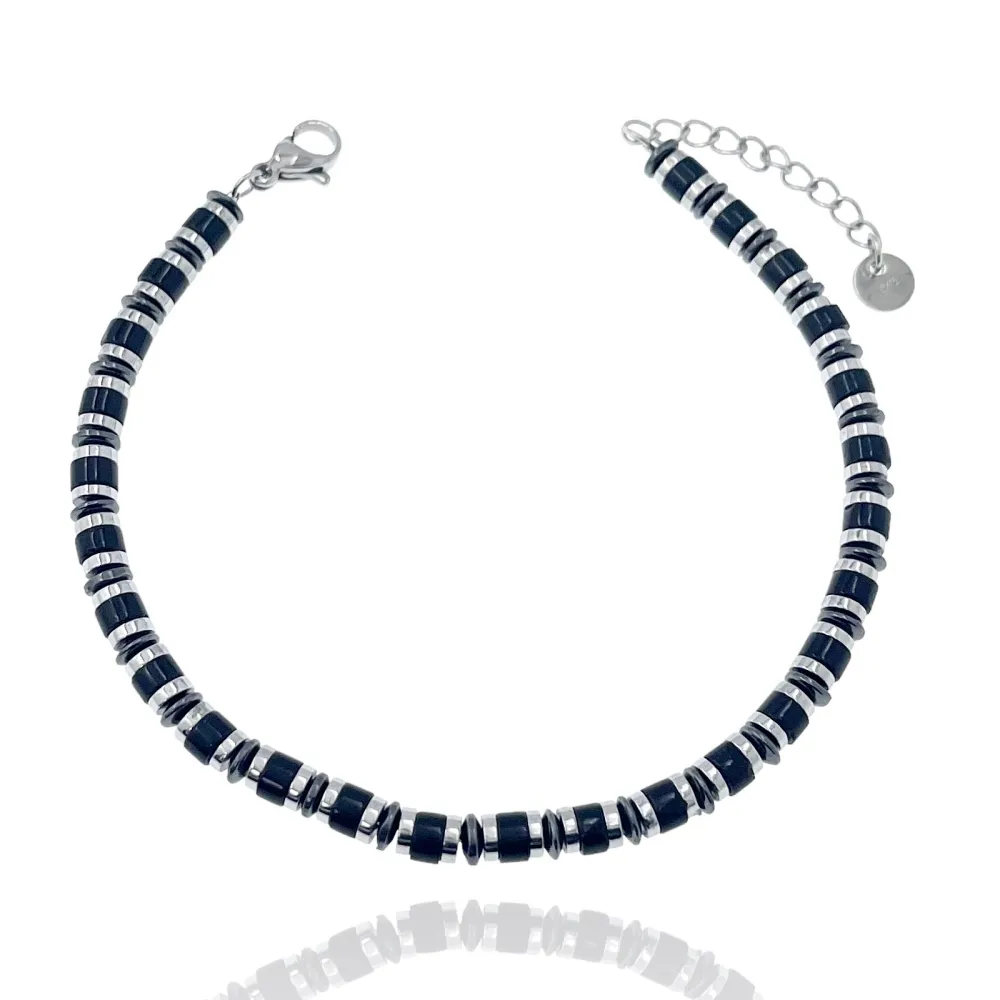 Semplice-Bracciale in Acciaio da Uomo - BAU-600-H191