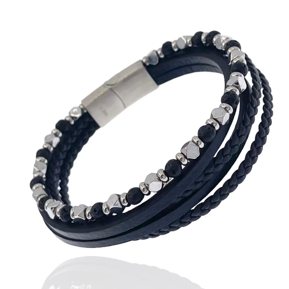 Multifili -Bracciale in Acciaio da Uomo - BAU-600-H260