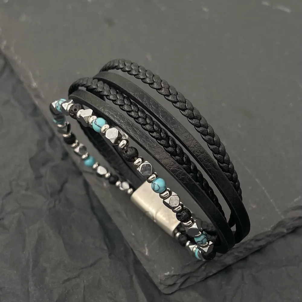 Multifili -Bracciale in Acciaio da Uomo - BAU-600-H260