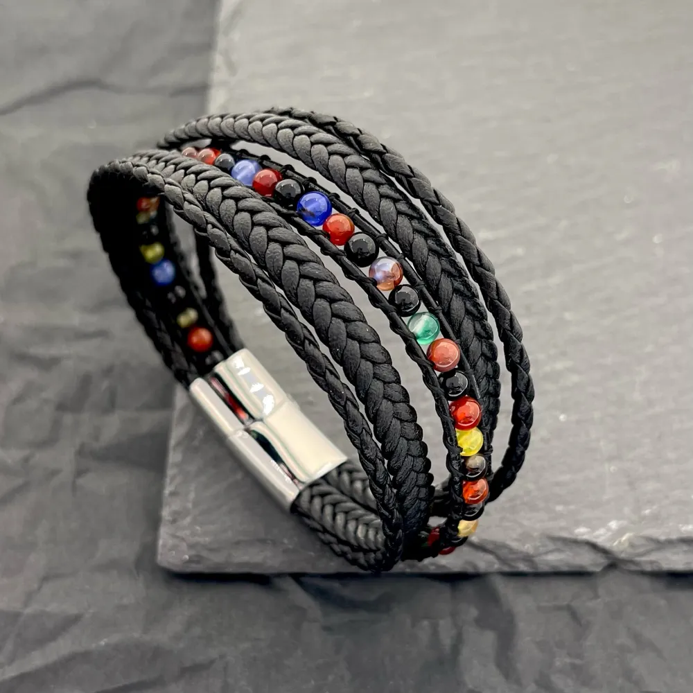 Multifili -Bracciale in Acciaio da Uomo - BAU-720-24