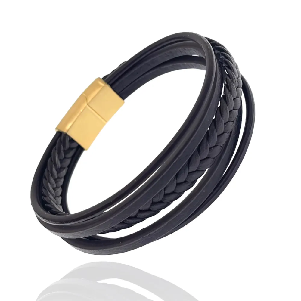 Multifili Intrecciato- Bracciale da Uomo in Acciaio - BAU-720-27