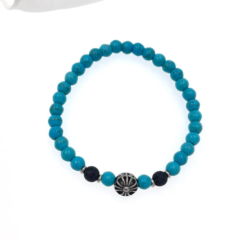 Semplice-Bracciale Elastico in Acciaio da Uomo - BAU-739-08 6mm