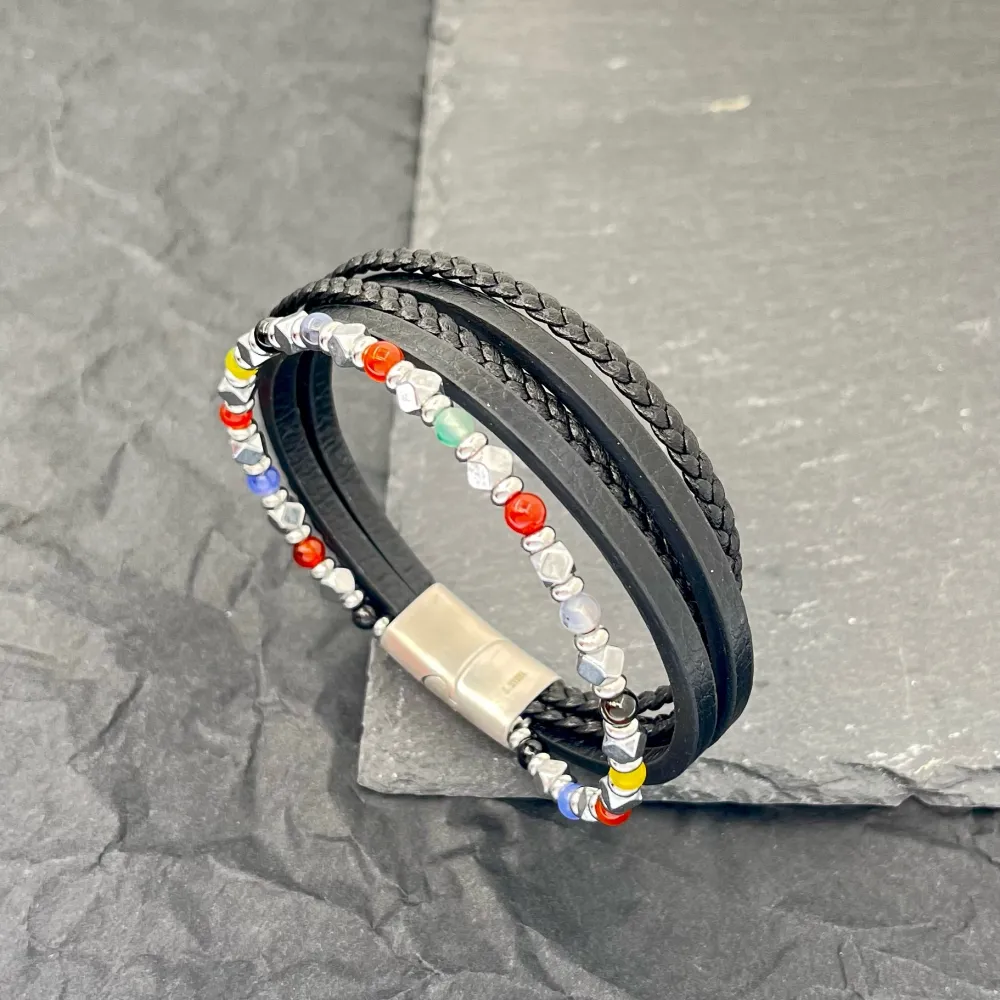 Multifili-Bracciale da Uomo in Acciaio - BAU-H600-260