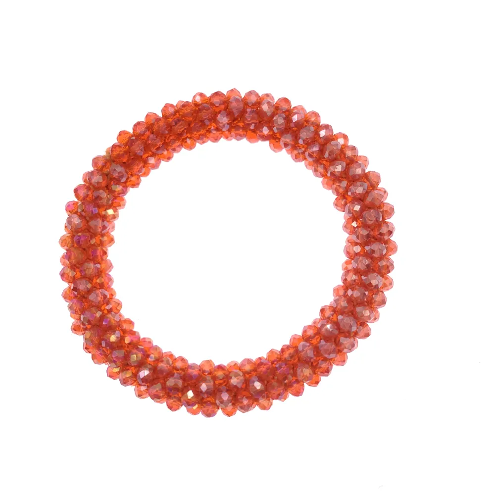 BCE1412-Cristalli - Bracciale Elastico - BCE1412-Cristalli Tonalità Rosso - Bracciale Elastico