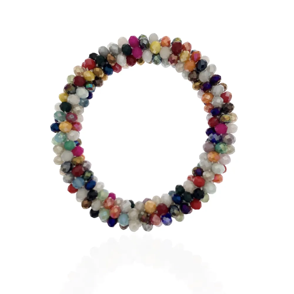 Tonalità Mix-Bracciale Elastico con Cristalli - BEC-1412 Tonalità Mix