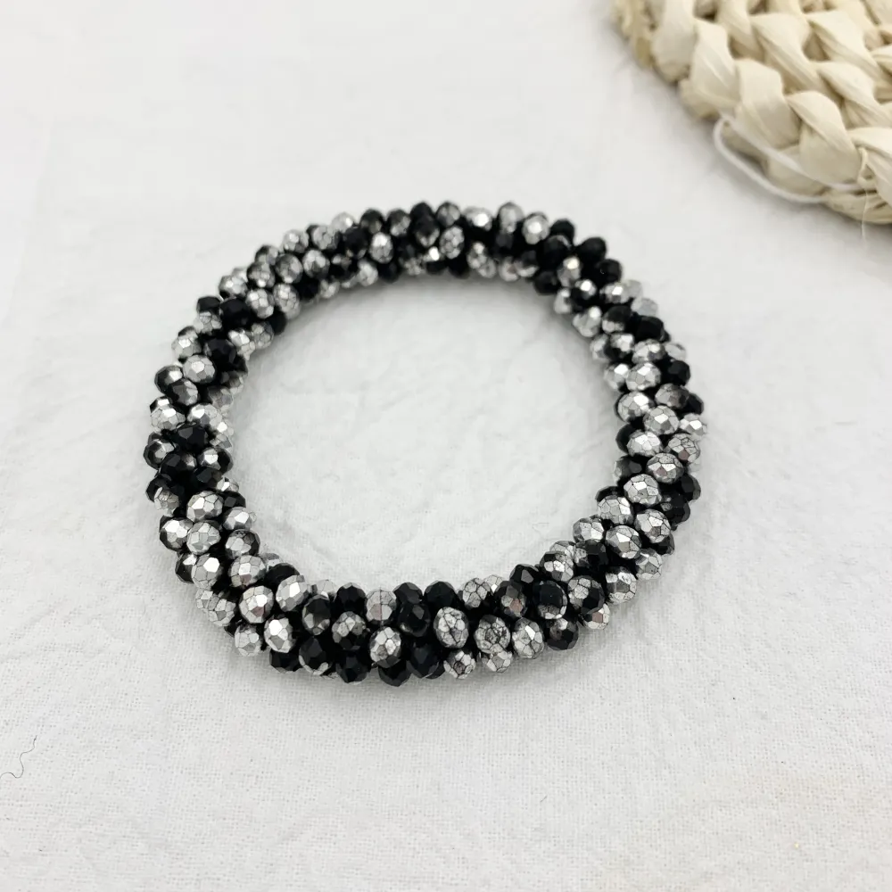 Tonalità Mix-Bracciale Elastico con Cristalli - BEC-1412 Tonalità Mix