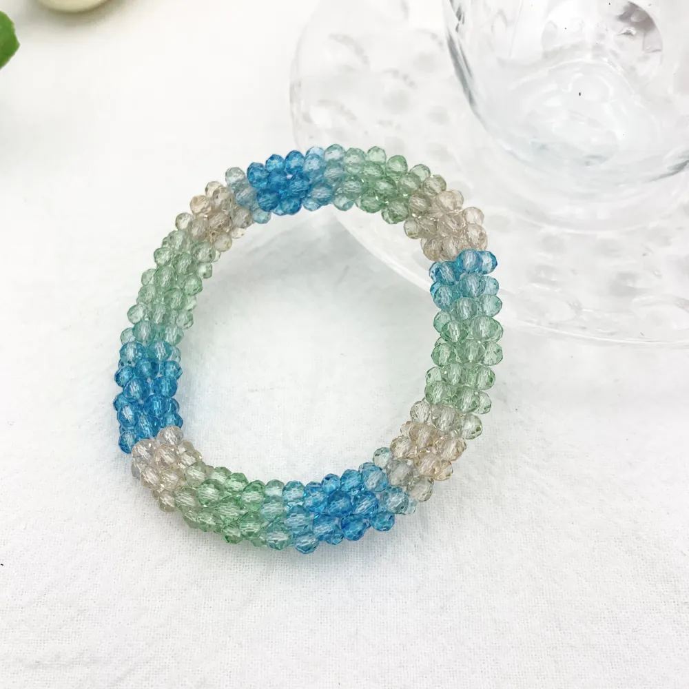 Tonalità Mix-Bracciale Elastico con Cristalli - BEC-1412 Tonalità Mix