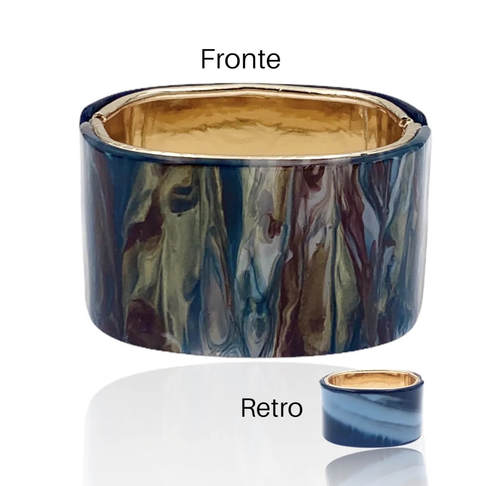 Fantasia-Bracciale Rigido Moda in Resina - BMM-1508