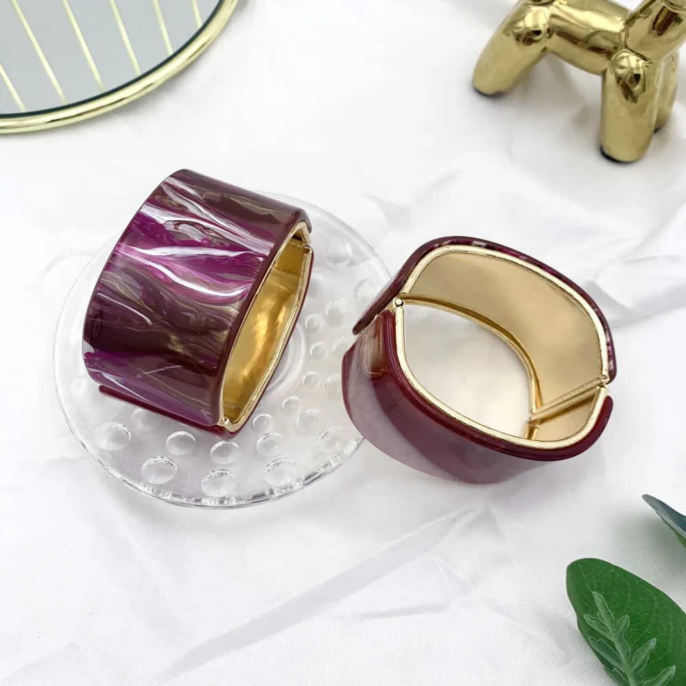 Fantasia-Bracciale Rigido Moda in Resina - BMM-1508