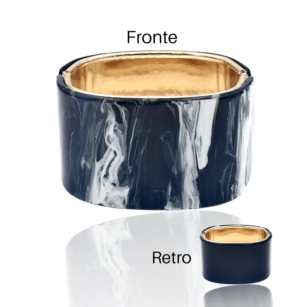 Fantasia-Bracciale Rigido Moda in Resina - BMM-1508