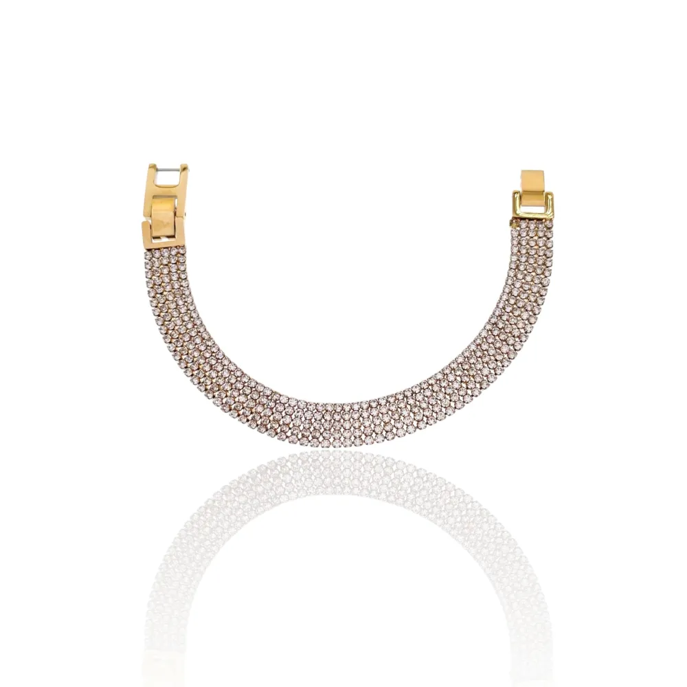 Tennis 2mm Cinque Fili-Bracciale con Cubic Zirconia - BMZ-103-AA2660B 2mm Cinque Fili
