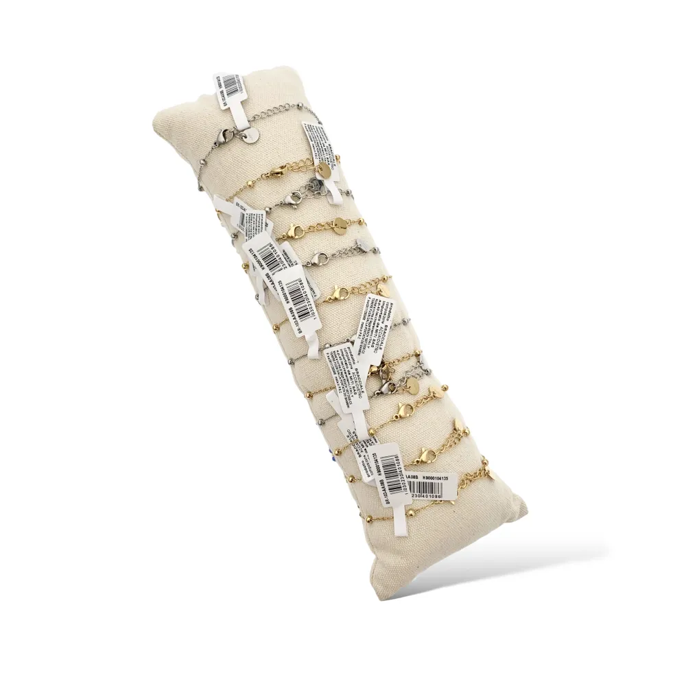 Margherita Cristalli-12Pz Bracciali in Acciaio - BPA-103-AA08B