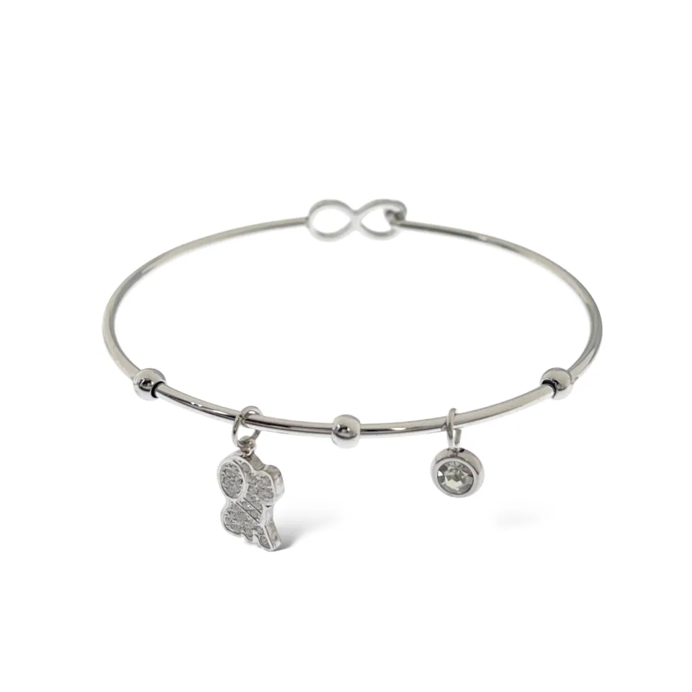 Mix Soggetti-12pz Bracciali in Acciaio con chiusura - BPA-103-AA1993-2004B