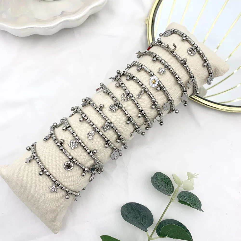 Mix Soggetti-12pz Bracciali in Acciaio con chiusura - BPA-103-AA3724-3736B