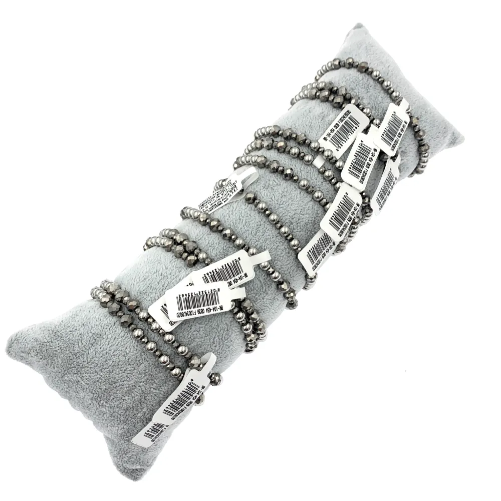 12Pz Bracciali Elastici in Acciaio+Cuscino in Omaggio - BPA104-454